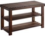 Bamboo 3-Tier Shoe Rack Bench for Any Room