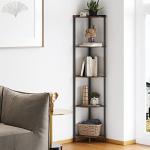 SUNMORY 5-Tier Corner Shelf for Small Spaces