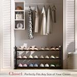 Expandable 3-Tier Shoe Rack for Small Spaces