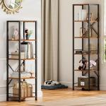 6-Tier Industrial Bookshelf for Home & Office