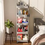 5-Tier Rolling Cart Organizer with Wheels, Grey