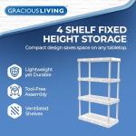 4-Shelf Adjustable Storage Organizer for Home