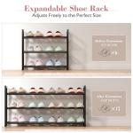 Expandable 3-Tier Shoe Rack for Small Spaces