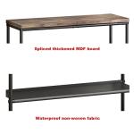 4-Tier Metal Shoe Rack with MDF and Fabric