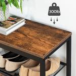 Industrial 3-Tier Shoe Bench and Organizer