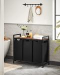 VASAGLE 3-Bag Laundry Hamper with Metal Frame