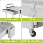 5-Tier Rolling Cart Organizer with Wheels, Grey