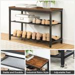Industrial 3-Tier Shoe Bench and Organizer