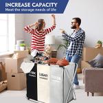 Large Collapsible Laundry Basket with Handles