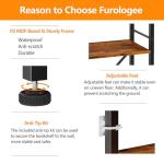 6-Tier Industrial Bookshelf for Home & Office