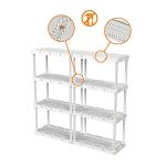 4-Shelf Adjustable Storage Organizer for Home