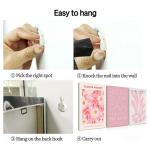 Pink Abstract Flower Canvas Wall Art Set of 3