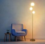 Mid Century Modern 3-Globe Floor Lamp
