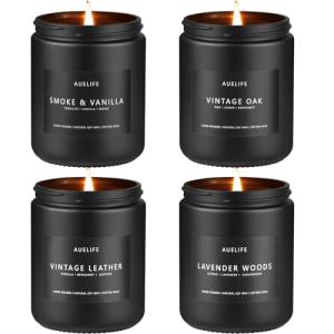 Men's Scented Candle Set – 4 Pack Gift