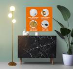 Mid Century Modern 3-Globe Floor Lamp