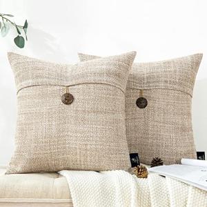 Farmhouse Throw Pillow Covers, Set of 2