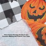 Halloween Pumpkin Farm Vinyl Tablecloth 52 x 70 Inch