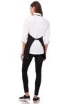 Black Unisex Three Pocket Chef Apron