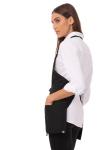 Black Unisex Three Pocket Chef Apron