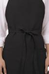 Black Unisex Three Pocket Chef Apron
