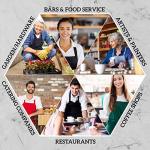 12 Pack Black Bib Aprons for Cooking