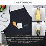DII Cotton Solid Chambray Kitchen Set Apron