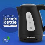 Elite Gourmet 1.7L Electric Tea Kettle, Black