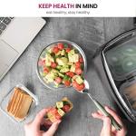 FineDine 24 Piece Premium Borosilicate Glass Meal Prep Containers Glass - Airtight Food Storage Containers with Lids, Hinged Locking Lid, BPA Free, For Meal Prep/Freezer/Oven