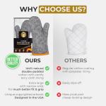 Stylish Heat-Resistant Oven Mitts - Set of 2