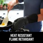 Heat-Resistant BPA-Free Silicone Oven Mitts 13.7