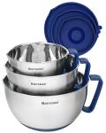 Rorence Non-Slip Mixing Bowls Set in Blue