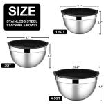 6-Piece Stainless Steel Mixing Bowls Set