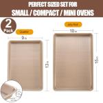 Nonstick Baking Sheets Set, 2 Pack Heavy Duty