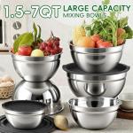 27PCS Stainless Steel Nesting Mixing Bowls Set