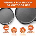 Cast Iron Griddle Pan Set - 3 Sizes