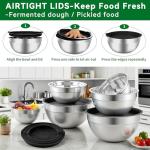 27PCS Stainless Steel Nesting Mixing Bowls Set