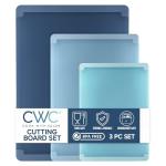 Extra Large Blue Cutting Board Set, 3-Piece