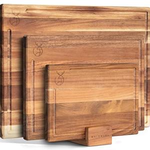 WALDWERK Acacia Wood Cutting Board Set