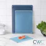 Extra Large Blue Cutting Board Set, 3-Piece