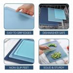 Extra Large Blue Cutting Board Set, 3-Piece