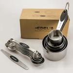 EDELIN Stainless Steel Measuring Cups and Spoons Set