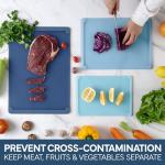 Extra Large Blue Cutting Board Set, 3-Piece
