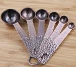 Copper Measuring Cups and Spoons Set for Baking