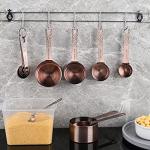 Copper Measuring Cups and Spoons Set for Baking