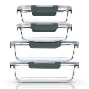 Extra Large Glass Food Storage Containers Set