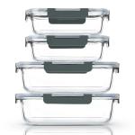 Extra Large Glass Food Storage Containers Set