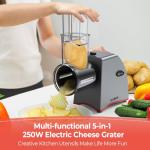 Electric Cheese Grater and Salad Maker with Blades