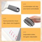 Adjustable Handheld Mandoline Slicer with Stainless Steel Blade