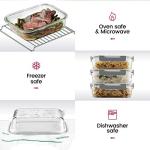 FineDine 24 Piece Premium Borosilicate Glass Meal Prep Containers Glass - Airtight Food Storage Containers with Lids, Hinged Locking Lid, BPA Free, For Meal Prep/Freezer/Oven