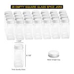 SpaceAid Spice Rack Organizer with 28 Spice Jars, 386 Spice Labels, Chalk Marker and Funnel Set for Cabinet, Countertop, Pantry, Cupboard or Door & Wall Mount - 28 Jars, 13.4" W × 10.8" H, Black